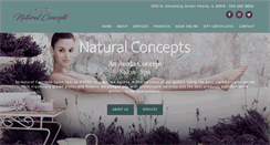 Desktop Screenshot of naturalconceptssalonspa.com