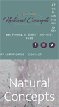 Mobile Screenshot of naturalconceptssalonspa.com